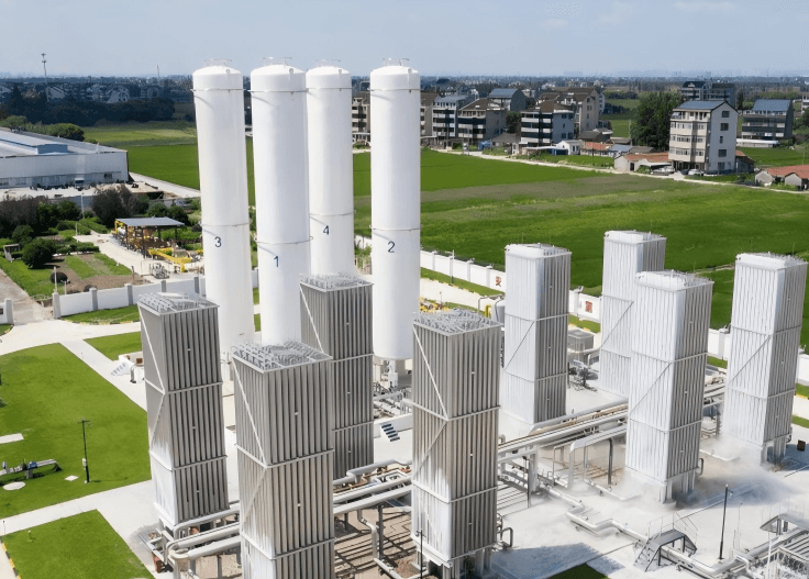 Hogar Planta industrial para mezcla de hidrógeno con gas natural, proyecto de descarbonización