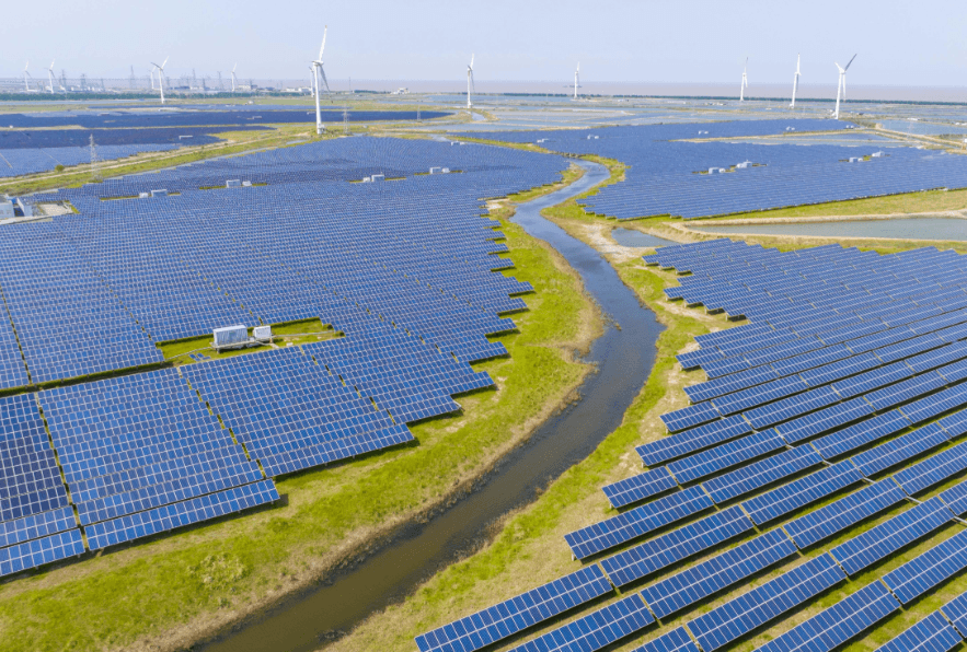 Hogar Parque solar y eólico híbrido, proyectos de energía renovable y planta de hidrógeno verde